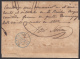 1856-H-21.* CUBA ESPAÑA SPAIN. ISABEL II. 1856. Ed.Ant.4. SOBRE &frac12; R. MARCA PREFILATELIA STAMPLESS BAEZA GUANAJAY - Prefilatelia