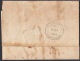 1857-H-120.* CUBA ESPAÑA SPAIN. ISABEL II. 1857. Ed.Ant.7. SOBRE &frac12; R. MARCA HABANA Y PARRILLA DE 7 LINEAS. 1861 - Prefilatelia