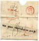 - Devant De Cursive Pour Paris, Cachets Rouge Angleterre, Rond 15 Juin 1827, Et Rond 259, 13, BE, Scans Cachet Rouge . - ...-1840 Prephilately