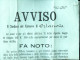 1910 ORTA NOVA-FOGGIA - AVVISO PER IL RADDOPPIO DELLA LINEA FERROVIARIA FOGGIA BRINDISI. FIRMA DEL SINDACO (STAMP15) - Railway