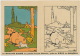 Benjamin Rabier Fable La Fontaine Carte A Colorier Chien Vache Pub Sirop Gaiarsol - Bandes Dessinées