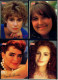 4 X Kino-Autogrammkarte  -  Repro, Signatur Aufgedruckt  -  Ricki Lake , Sean Young , Julia Roberts , Brooke Shields - Autographs