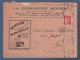 MACHINES A COUDRE LA COMPAGNIE SINGER PARIS 1934 - COUPONS DE REPARATION + COURRIER + ENVELOPPE TIMBREE - Andere & Zonder Classificatie