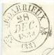 MARQUE POSTALE BEDARIEUX HERAULT POUR LASALLE GARD / 1834  / CAD TYPE 12 - 1801-1848: Précurseurs XIX