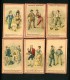 Chocolat Meunier & Grondard, Lot De 6 Chromos Lith. J. Minot, Personnages, Humour, Voir Scans Pour Détail - Sonstige & Ohne Zuordnung