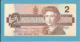 CANADA - 2 DOLLARS - ( 1986 ) - Pick 94.b - Sign. Thiessen-Crow - 2 Scans - Canada