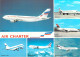 AVIATION- AIR CHARTER Filiale D´AIR FRANCE Et AIR INTER  Lot De 3 Cartes (2) Scan R/V Des 3 Cartes (Airbus AVION) - 1946-....: Modern Era