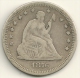 USA  1876s Seated Liberty Silver Quarter Dollar - San Francisco Mint - F - 1838-1891: Seated Liberty (Libertà Seduta)