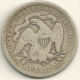 USA  1876s Seated Liberty Silver Quarter Dollar - San Francisco Mint - F - 1838-1891: Seated Liberty (Libertà Seduta)