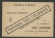 Tapioca Des Colonies, Rare Chromo Lith. Courbe Rouzet, Non Cataloguée, Lapins Avec Carotte, Le Duel - Félix Potin