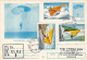 PARACHUTTING, DELTAPLANE, STAMPS, REGISTERED PC STATIONERY, ENTIER POSTAUX, 1994, ROMANIA - Parachutisme