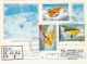 PARACHUTTING, DELTAPLANE, STAMPS, REGISTERED PC STATIONERY, ENTIER POSTAUX, 1994, ROMANIA - Parachutting