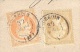 ISERE 38 BOURGOIN Devant De Bande De Papier D´affaires Type 15 Du 30/08/1866 Sur N° 21 Et 23 TTB - 1849-1876: Période Classique