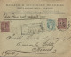 1907 - SEMEUSE + BLANC - ENVELOPPE CHARGEE De MARSEILLE Pour NIMES (GARD) - 1903-60 Semeuse A Righe