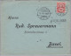 Heimat BE INTERLAKEN Bahnwagenvermerk 1907-10-18 AmbulantNr15/L1461 Brief Nach Basel - Railway