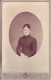 Roubaix - Femme - Photo Albuminée Sur Carton Fort 10,8 Cm X 16,5 Cm - Photographe E. Elkan - Ancianas (antes De 1900)