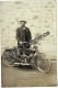 CPA Carte Photo Transport Moto Vélomoteur Bike 1910 VANVES Hauts De Seine 92 - Motorbikes