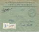 LETTRE RECOMMANDEE DE 1923 POUR L'ALLEMAGNE AVEC 14 TIMBRES - Lettres & Documents