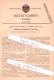Original Patent - J. W. Jones In Summer , Neuseeland , 1901 , Tisch - Federballspiel , Federball !!! - Tischtennis