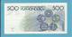 BELGIUM - 500 FRANCS - ND ( 1982 - 98 ) - P 143 - Sign. ( 4 - 13 ) - CONSTANTIN MEUNIER - BELGIE BELGIQUE - 500 Francs