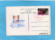 Marcophilie- Carte Postale De 1989+ Avec Timbres -  Camions-  En  Chaine De Montage-cachet Illustré Sports - Lettres & Documents