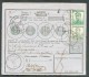 N°115-121 Obl. Sc LEUZE 1-VII-1914 S/Bon De Poste Avec Cachet De PIPAIX Du 30-VI-1914 Et Sc BRUXELLES 22-VI-1914 + Griff - 1912 Pellens