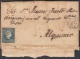 1857-H-143 CUBA ESPAÑA SPAIN. ANTILLAS. ISABEL II. 1857. Ant. Ed.7. &frac12; Rs. PARRILLA DE 7 LINEAS. INGENIO SAN JOSE. - Voorfilatelie