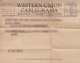 TELEG-18 CUBA. WESTERN UNION CABLEGRAM. TELEGRAPH. TELEGRAMA. TELEGRAM. 1950. CON CONTENIDO. TIPO XV. - Télégraphes