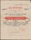 1884-H-6 CUBA ESPAÑA SPAIN. ANTILLAS. ALFONSO XII. 1884. Ed.62. 1c FACTURA EN UNA. ENVUELTA. TARIFA DE IMPRESOS. - Voorfilatelie