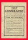 Petit Livre Ancien -  TOUT L´ESPERANTO -  +/- 1920 -  (3781) - Dictionnaires