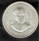 MONEDA DE PLATA DE FILIPINAS DE 1 PISO DEL AÑO 1961 DE JOSE RIZAL (COIN) SILVER-ARGENT - Filipinas