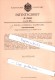 Original Patent - A. Jünger In Sulzbach B. Saarbrücken , 1901 , Lagerschmiervorrichtung !!! - Historische Dokumente