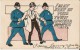 Humorous Postcard On The Theme Of The Arrest And The Time To Spend In Prison, Unsigned Illustration. Precursors Postcard - Prison
