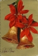 BUON ANNO  Fiore Stella Di Natale Con Campanelli  Cloche - Anno Nuovo