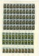 SAN MARINO -  SPECIALE FOGLI INTERI - ANNO 1967 SERIE FIORI   7 VALORI - FOGLI DA 50  - NUOVI ** MNH - Unused Stamps