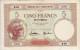 Banque De L'Indochine. Nouméa. Billet De 5 Francs - Indochine