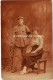 Carte Photo En 1919- Mitrailleur Du 5e Régiment En Couple-photo L. Bruon à Troyes - Guerre, Militaire