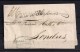 1828 CORUÑA, CARTA CIRCULADA A LONDRES, MARCA Nº8 EN ÓVALO GALICIA - CORUÑA, TRÁNSITO ESPAGNE PAR ST. JEAN DE LUZ. , FPO - ...-1850 Préphilatélie