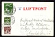 1929. Air Mail. 10 øre Green And 5 And 10 øre On Small Cover From KØBENHAVN LUFTPOST 2 ... (Michel: 143) - JF103829 - Posta Aerea
