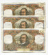 P France 100 Francs "" CORNEILLE "" 1970  - 3 Billets - 100 F 1964-1979 ''Corneille''