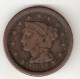 *usa 1 Cent 1854  Km 67   Vf - 1840-1857: Braided Hair (Cheveux Tressés)