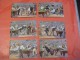 6 Cards Complete Set Anno 1911 VG  Arthur Thiele, Poststamped Postcards, Comic Pool Biliard Billiards Biljart Game Poole - Humour