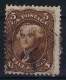 USA  Yv Nr 21a Brunrouge Used  1861 - Used Stamps