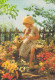ENFANT Petite Fleur (fleurs)  (d´après Photo Michel Renoir   )(Cpm 17 X 12 Cms-Wizard & Genius 9309) - Autres & Non Classés
