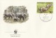 Gabon 1988 - FDC WWF" - Timbres Yvert & Tellier N° 640 à 643. - Gabon (1960-...)