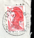 B1-002O- Liberté De Gandon N° 2376c, 2f20 Rouge Type II Papier Couché Sur Courrier D´entreprise. - Used Stamps