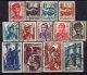 Sarre Occupation Française N° 231 / 43 O  La Série Des 13 Valeurs Oblitérations Moyennes à Belles Sinon TB - Used Stamps