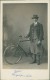 CYCLISME / Carte Glacée - Homme En Costume Avec Belle Bicyclette / Compiègne Oise Breton - Cyclisme