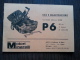 Minarelli 50 P6 Motore Manuale Uso Originale Factory Original Owner´s Manual Manuel D´entretien - Motos