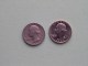 1971 & 1971 D - Quarter Dollar ($) Washington KM 164a ( Uncleaned / For Grade, Please See Photo ) !! - 1932-1998: Washington